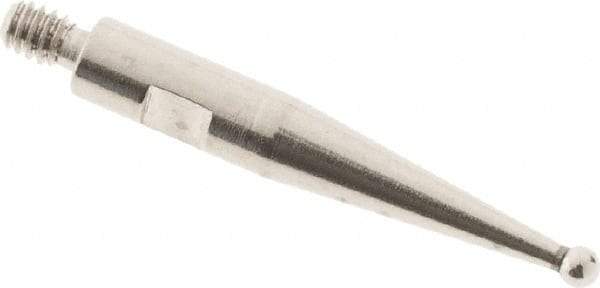 SPI - 0.8mm Ball Diam, Steel, Ball Test Indicator Contact Point - 0.497" Contact Point Length, Use with Tesa Test Indicators - Eagle Tool & Supply