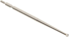 SPI - 2mm Ball Diam, Carbide, Ball Test Indicator Contact Point - 1-3/4" Contact Point Length, Use with Interapid Test Indicators - Eagle Tool & Supply