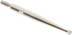 SPI - 1.5mm Ball Diam, Carbide, Ball Test Indicator Contact Point - 0.812" Contact Point Length, Use with Interapid Test Indicators - Eagle Tool & Supply