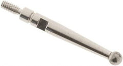 SPI - 2.4mm Ball Diam, Carbide, Ball Test Indicator Contact Point - 0.688" Contact Point Length, Use with Interapid Test Indicators - Eagle Tool & Supply