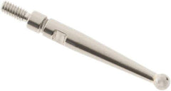SPI - 2mm Ball Diam, Carbide, Ball Test Indicator Contact Point - 0.688" Contact Point Length, Use with Interapid Test Indicators - Eagle Tool & Supply