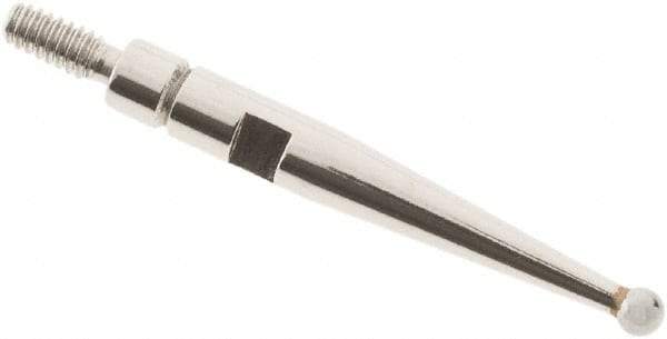 SPI - 1.5mm Ball Diam, Carbide, Ball Test Indicator Contact Point - 0.688" Contact Point Length, Use with Interapid Test Indicators - Eagle Tool & Supply
