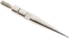 SPI - 0.4mm Ball Diam, Carbide, Ball Test Indicator Contact Point - 0.688" Contact Point Length, Use with Interapid Test Indicators - Eagle Tool & Supply