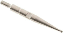 SPI - 0.8mm Ball Diam, Carbide, Ball Test Indicator Contact Point - 0.688" Contact Point Length, Use with Interapid Test Indicators - Eagle Tool & Supply