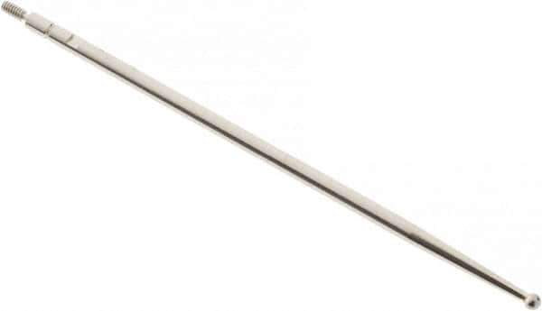 SPI - 2mm Ball Diam, Carbide, Ball Test Indicator Contact Point - 2-3/4" Contact Point Length, Use with Interapid Test Indicators - Eagle Tool & Supply
