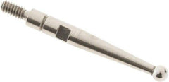 SPI - 2mm Ball Diam, Steel, Ball Test Indicator Contact Point - 0.688" Contact Point Length, Use with Interapid Test Indicators - Eagle Tool & Supply