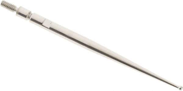 SPI - 1mm Ball Diam, Steel, Ball Test Indicator Contact Point - 1.47" Contact Point Length, Use with Teclock Test Indicators - Eagle Tool & Supply