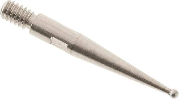 SPI - 0.8mm Ball Diam, Carbide, Ball Test Indicator Contact Point - Use with Starrett Test Indicators - Eagle Tool & Supply