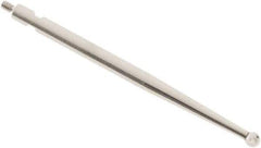 SPI - 2mm Ball Diam, Steel, Ball Test Indicator Contact Point - 0.497" Contact Point Length, Use with Brown & Sharpe Test Indicators - Eagle Tool & Supply