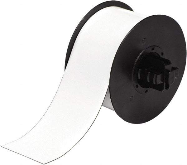 Brady - 2-1/2" Wide x 300" Long, White Magnetic Magnetic Tape - For BBP30 Label Printer, BBP33 Label Printer, BBP35 Multicolor Sign & Label Printer, BBP37 Color & Cut Sign & Label Printer, BradyPrinter S3100, BBP31 Sign & Label Printer - Eagle Tool & Supply