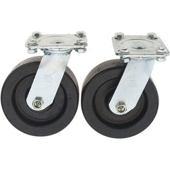 Value Collection - 6" Diam x 2" Wide x 7-39/64" OAH Top Plate Mount Swivel Caster - Polypropylene, 1,000 Lb Capacity, Sleeve Bearing, 3-7/8 x 4-1/2" Plate - Eagle Tool & Supply