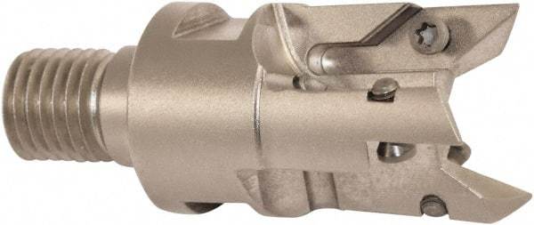 Millstar - VCGT Series ASON, Right Hand Cut, 50mm Head Length, Modular Milling Cutting Unit Head - 32mm Cutting Diam, 1/8" Depth of Cut, Universal Insert Size - Eagle Tool & Supply