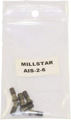 Millstar - Torx Insert Screw for Indexable Milling Cutters - M12 Thread, Industry Std AIS-2-6, For Use with End Mills - Eagle Tool & Supply