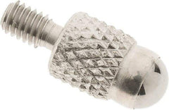 SPI - M2.5, 4mm Ball Diam, Carbide Cupped Ball Contact Point - 7mm Contact Point Length, Use with Dial Indicators - Eagle Tool & Supply