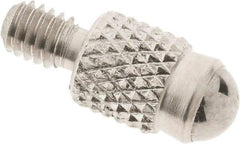 SPI - #4-48, 4mm Ball Diam, Carbide Cupped Ball Contact Point - 0.28" Contact Point Length, Use with Dial Indicators - Eagle Tool & Supply