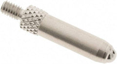 SPI - #4-48, 3mm Ball Diam, Carbide Cupped Ball Contact Point - 3/4" Contact Point Length, Use with Dial Indicators - Eagle Tool & Supply