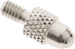 SPI - #4-48, 3mm Ball Diam, Carbide Cupped Ball Contact Point - 0.28" Contact Point Length, Use with Dial Indicators - Eagle Tool & Supply