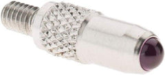 SPI - #4-48, 3mm Ball Diam, Ruby Cupped Ball Contact Point - 1/2" Contact Point Length, Use with Dial Indicators - Eagle Tool & Supply