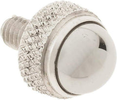 SPI - #4-48, 1/4" Ball Diam, Carbide Cupped Ball Contact Point - 0.3" Contact Point Length, Use with Dial Indicators - Eagle Tool & Supply