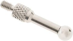 SPI - #4-48, 3/16" Ball Diam, Chrome Alloy Steel Ball Needle Contact Point - 3/4" Contact Point Length, Use with Dial Indicators - Eagle Tool & Supply