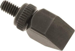 SPI - #4-48, Black Oxide Steel Chisel Contact Point - 5/8" Contact Point Length, Use with Dial Indicators - Eagle Tool & Supply