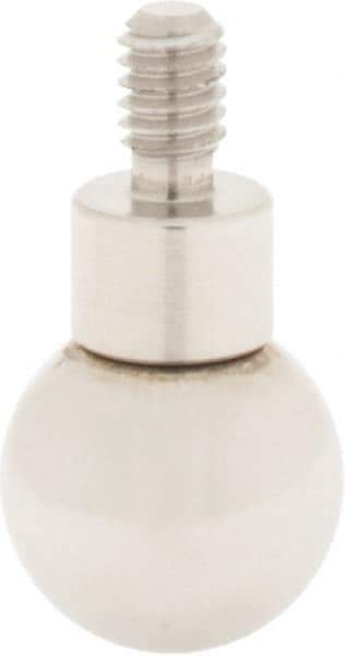 SPI - #4-48, 3/8" Ball Diam, Steel Ball Contact Point - 1" Contact Point Length, Use with Dial Indicators - Eagle Tool & Supply