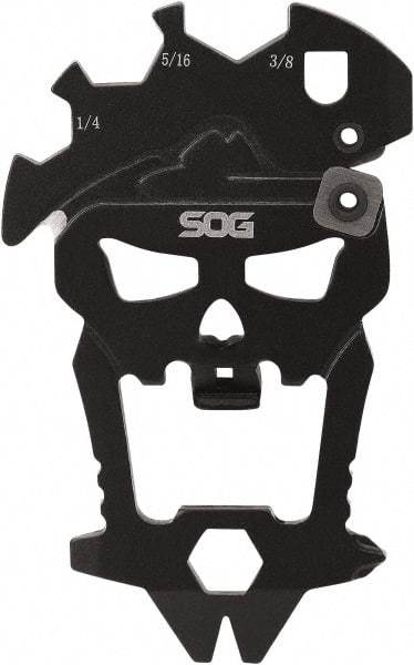 SOG Specialty Knives - 12 Piece, Multi-Tool Set - Black, 2-1/4" OAL, 2-1/4" Closed Length - Eagle Tool & Supply