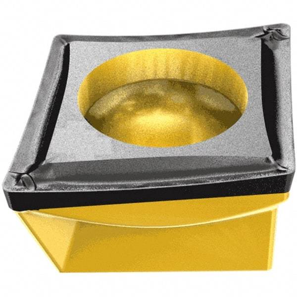 Iscar - CCMT100504 SM Grade IC8250 Carbide Turning Insert - TiCN/Al2O3/TiN Finish, 80° Diamond, 3/8" Inscr Circle, 5mm Thick, 1/64" Corner Radius - Eagle Tool & Supply
