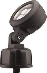 Lithonia Lighting - 1 Head, 120-277 Volt, 10.9 Watt, LED Floodlight Fixture - Knuckle Mount, Aluminum Housing - Eagle Tool & Supply