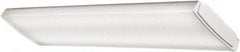 Lithonia Lighting - 1 Lamp, 4 Ft. Long, 41 Watt, 4,563 Lumen, Surface Mounted, LED Lamp Wraparound Light Fixture - 120-277 Volt, White - Eagle Tool & Supply