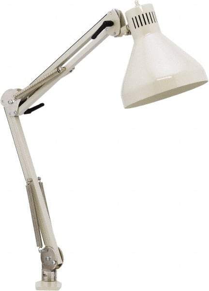 O.C. White - 43 Inch, Spring Suspension, Clamp on, LED, Shadow White, General Purpose Task Light - 250 Watt, 120 Volt, Nonmagnifying - Eagle Tool & Supply