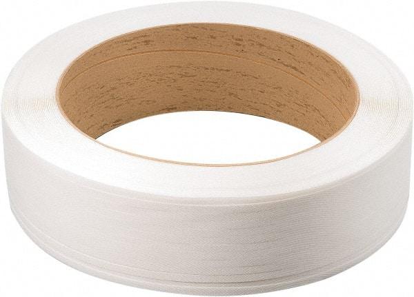 Nifty Products - 7,200' Long x 1/2" Wide, Oscillated Coil Polypropylene Strapping - 500 Lb Capacity, 0.02" Thick - Eagle Tool & Supply
