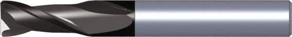 Kennametal - 16mm, 16mm LOC, 16mm Shank Diam, 82mm OAL, 2 Flute, Solid Carbide Square End Mill - Single End, TiAlN Finish, Spiral Flute, 30° Helix, Centercutting, Right Hand Cut, Right Hand Flute, Series 2CH..DK-DL - Eagle Tool & Supply