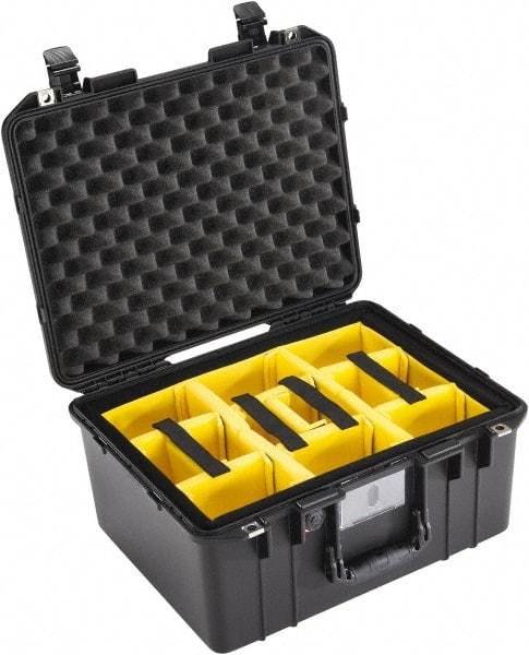 Pelican Products, Inc. - 15-51/64" Wide x 10-1/2" High, Aircase w/Divider - Black - Eagle Tool & Supply