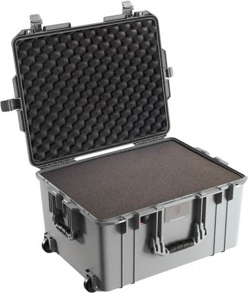 Pelican Products, Inc. - 18-51/64" Wide x 13-1/4" High, Aircase w/Foam - Silver - Eagle Tool & Supply