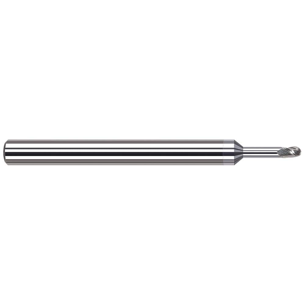 Harvey Tool - Ball End Mills; Mill Diameter (Inch): 5/64 ; Mill Diameter (Decimal Inch): 0.0780 ; Number of Flutes: 3 ; Length of Cut (Decimal Inch): 0.1170 ; Material: Solid Carbide ; Overall Length (Inch): 2-1/2 - Exact Industrial Supply