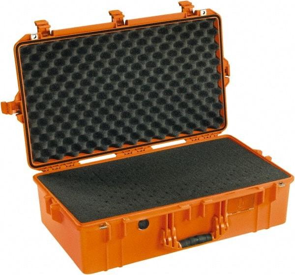 Pelican Products, Inc. - 16-49/64" Wide x 9-1/8" High, Aircase w/Foam - Orange - Eagle Tool & Supply