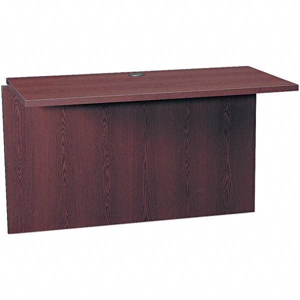 Hon - Woodgrain Laminate Return/Bridge Shell Desk - 47" Wide x 24" Deep x 29-1/2" High, Mahogany - Eagle Tool & Supply