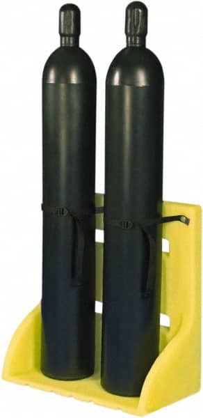 Enpac - Gas Cylinder Carts, Racks, Stands & Holders Type: Two Cylinder Wall/Floor Stand Fits Cylinder Diameter: 11-3/8 (Inch) - Eagle Tool & Supply