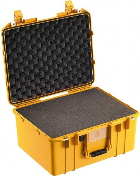 Pelican Products, Inc. - 15-51/64" Wide x 10-1/2" High, Aircase w/Foam - Yellow - Eagle Tool & Supply