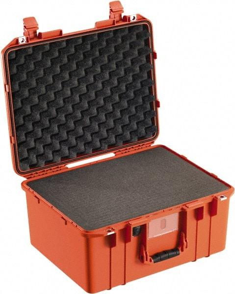 Pelican Products, Inc. - 15-51/64" Wide x 10-1/2" High, Aircase w/Foam - Orange - Eagle Tool & Supply