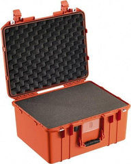 Pelican Products, Inc. - 15-51/64" Wide x 10-1/2" High, Aircase w/Foam - Orange - Eagle Tool & Supply