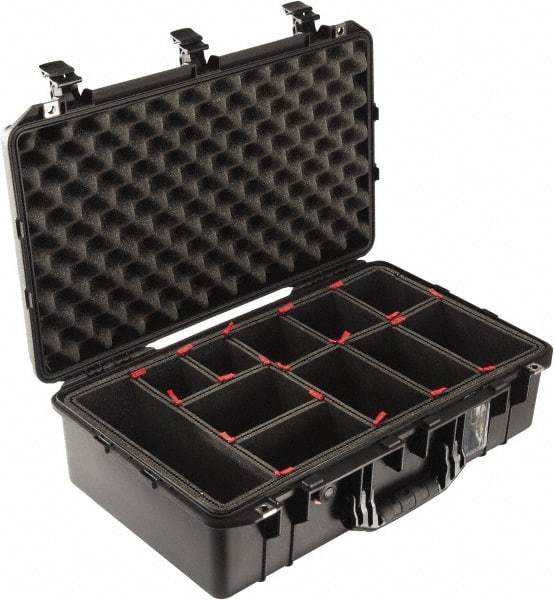 Pelican Products, Inc. - Tool Box Foam Insert Divider Set - 14-1/2" Wide x 7-3/4" Deep x 22-5/8" High, Black, For Pelican Case 1525 - Eagle Tool & Supply
