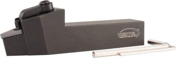 Hertel - MVJN, Right Hand Cut, 1-1/4" Shank Height x 1-1/4" Shank Width, Negative Rake Indexable Turning Toolholder - 6" OAL, VN..432 Insert Compatibility, Series Multi-Option - Eagle Tool & Supply