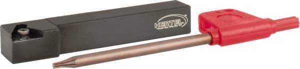 Hertel - STGP, Left Hand Cut, 1/2" Shank Height x 1/2" Shank Width, Positive Rake Indexable Turning Toolholder - 3-1/2" OAL, TP..21.51 Insert Compatibility, Series Screw-Type - Eagle Tool & Supply