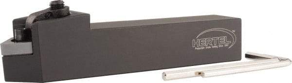 Hertel - MCRN, Right Hand Cut, 3/4" Shank Height x 3/4" Shank Width, Negative Rake Indexable Turning Toolholder - 4-1/2" OAL, CN..432 Insert Compatibility, Series Multi-Option - Eagle Tool & Supply