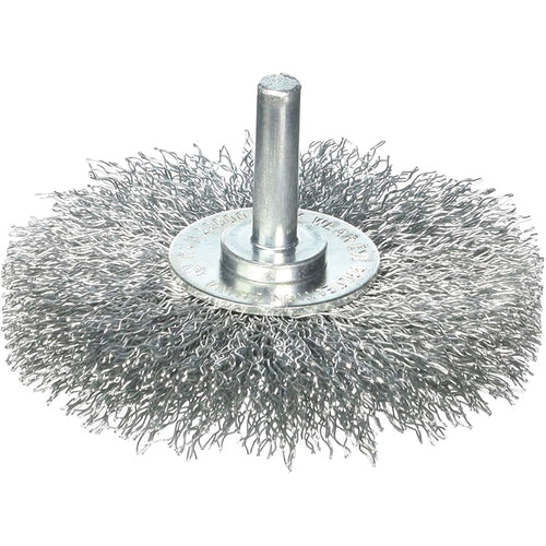 Vortec Pro 3″ Crimped Wire Wheel, Coarse Wire, 1/4″ Stem, Retail Pack - Eagle Tool & Supply