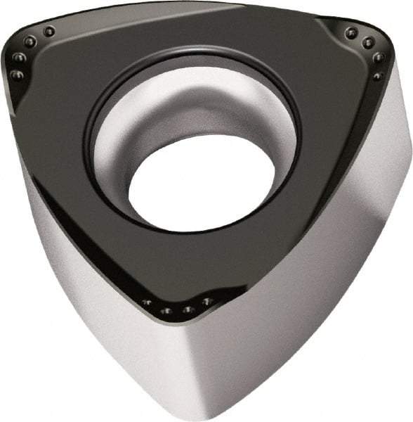 Walter - P236962.0 F55 Grade WSP45S Carbide Milling Insert - TiAlN/Al2O3 Finish, 0.276" Thick, 0.531" Inscribed Circle, 1.6mm Corner Radius - Eagle Tool & Supply