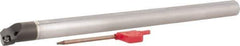 Hertel - 0.73" Min Bore Diam, 8" OAL, 1/2" Shank Diam, E08SDUPR2 Indexable Boring Bar - 3" Max Bore Depth, DP.. 21.51 Insert, Screw-On Holding Method - Eagle Tool & Supply