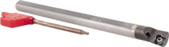 Hertel - 0.93" Min Bore Diam, 10" OAL, 3/4" Shank Diam, E12SCLPL3 Indexable Boring Bar - 4-1/2" Max Bore Depth, CP.. Insert, Screw-On Holding Method - Eagle Tool & Supply